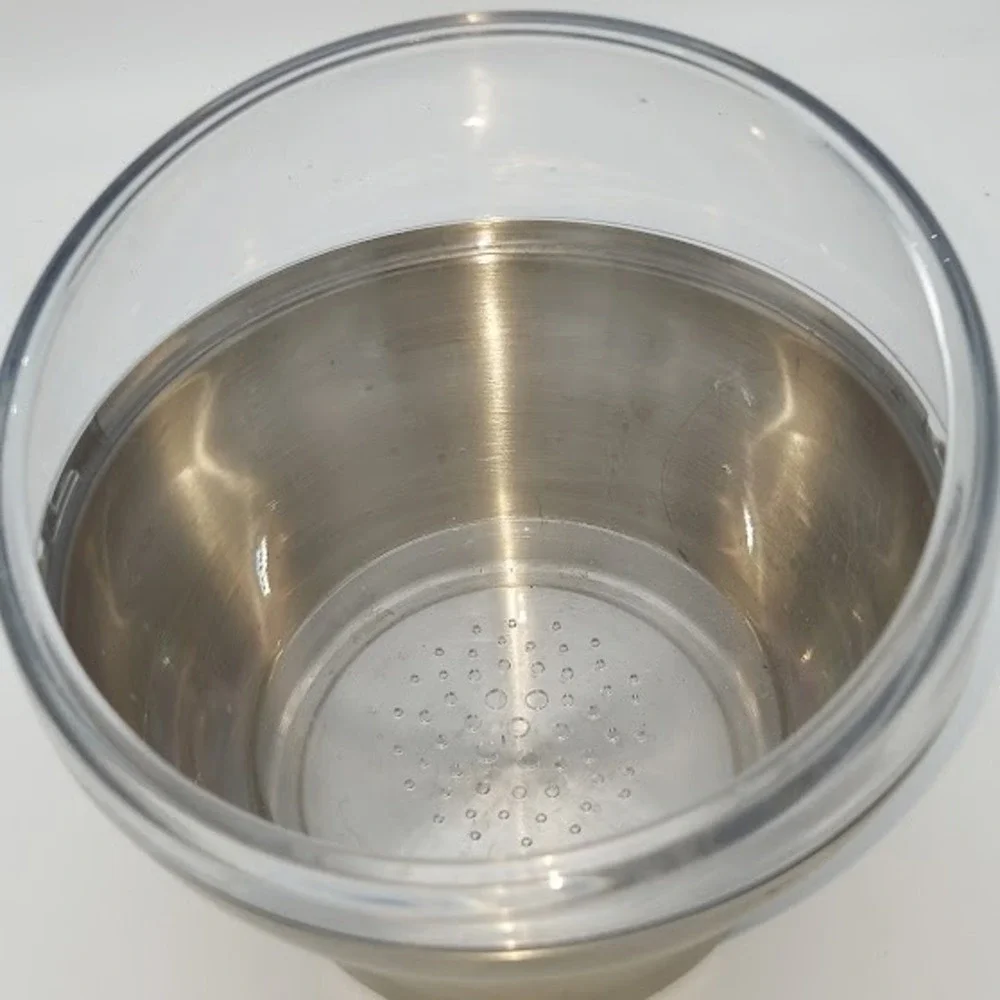 WMF Cromargan Stainless‎ Steel Slanted Champagne Chilling Bucket Silver Clear